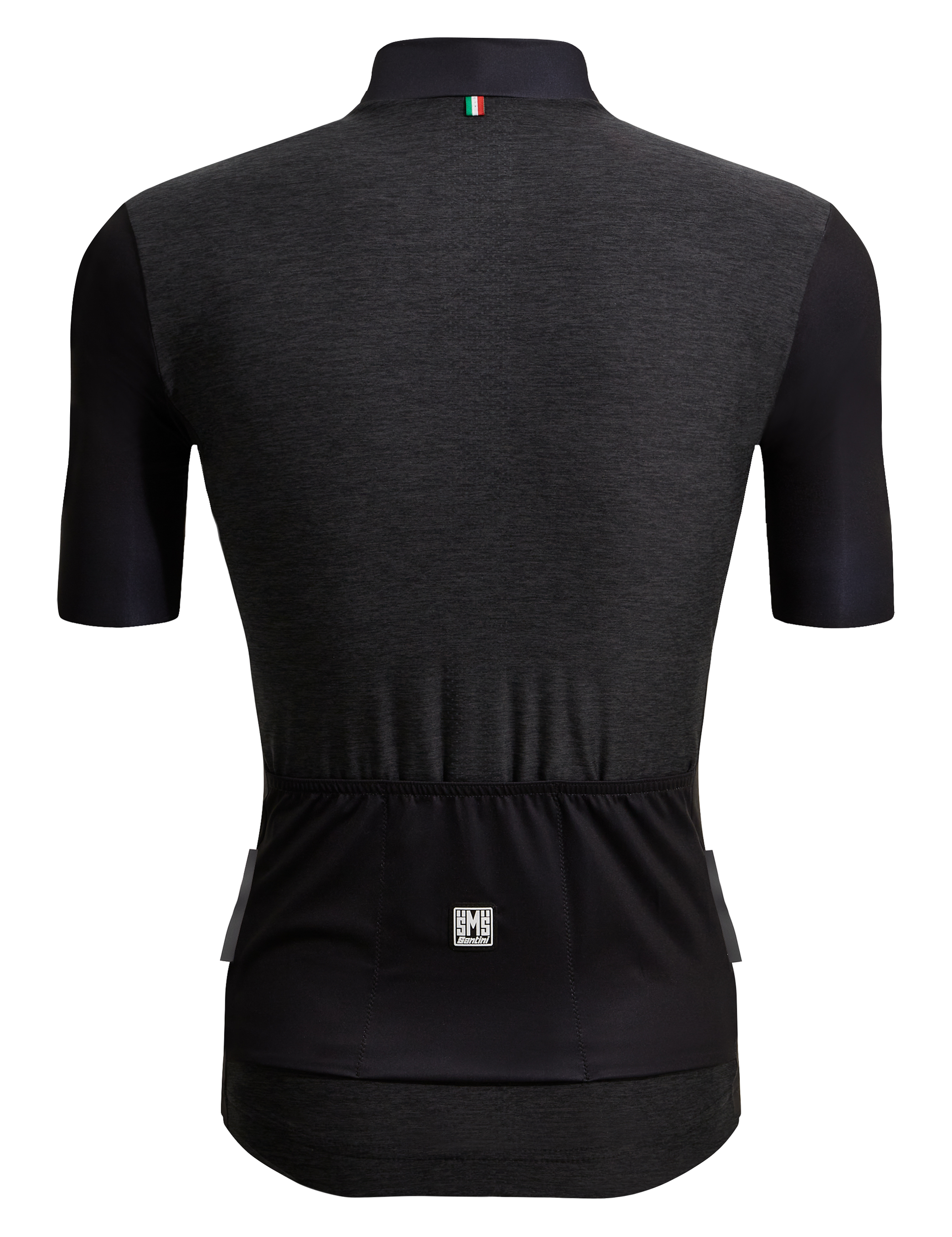 Jersey Colore Puro Taglio Vivo Negro - Imagen 2